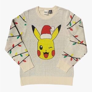 Pikachu Pokemon Holiday Lights Christmas Sweater
